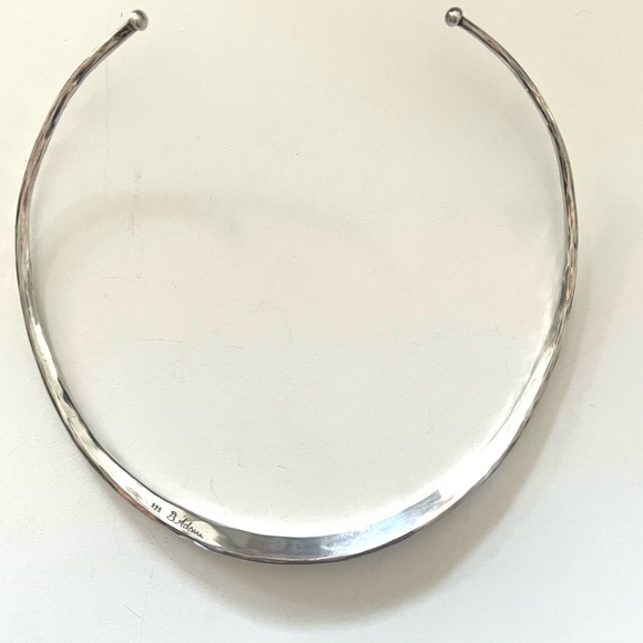 B Adam 925 Silver Hammered Women's Necklace
Vintage 1980s - Picture 3 of 5